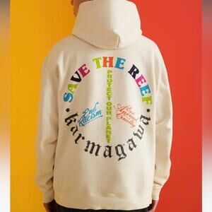 Karmagawa No Planet B Hoodie Ivory Mens Medium